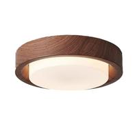 JXYDJH Abat-jour Minimaliste En Chêne, Plafonnier Rond En Acrylique 36W