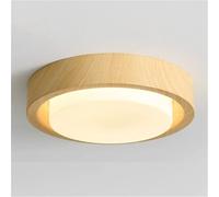 JXYDJH Abat-jour Minimaliste En Chêne, Plafonnier Rond En Acrylique 36W