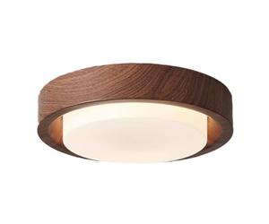 JXYDJH Abat-jour Minimaliste En Chêne, Plafonnier Rond En Acrylique 36W