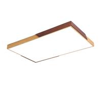 JXYDJH Plafonnier LED À Cadre En Bois Abat-jour Créatif En Fer À L'aspect
