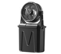 JXYQZD Ventilateur Brumisateur Portable pour Terrasse, Rechargeable 20 000 MAh, avec Télécommande, Réservoir de 9 L et Minuterie 2/4/8 H(Black)