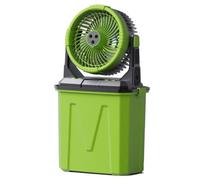 JXYQZD Ventilateur Brumisateur Portable pour Terrasse, Rechargeable 20 000 MAh, avec Télécommande, Réservoir de 9 L et Minuterie 2/4/8 H(Green)