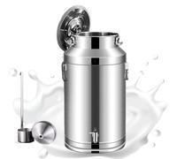 JYBNBBE Seau à lait en acier inoxydable avec couvercle hermétique et robinet, distributeur de stockage robuste 201, 88 l (18 l)