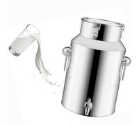 JYBNBBE Seau en acier inoxydable avec robinet, 14 l joint pour le transport de lait pour vin et huile (capacité 42 l)