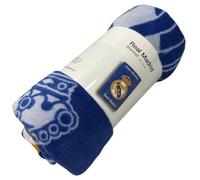 JYC CREATIVE Couverture R. Madrid Équipe de Football, équipe de Football Madrid, Cadeau R Madrid, Accessoires du Madrid, (100 x 150 cm Real Madrid3)