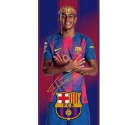 JYC CREATIVE Serviette de Plage et Bain Barcelone 2 - Drap de Douche, Design Sport pour Supporters, Idée Cadeau Football