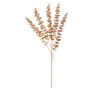 JYCAR Lot de 6 tiges de feuilles d'eucalyptus artificielles, 83,8 cm, imitation eucalyptus doré pour bouquet de mariage, fête, décoration d'intérieur