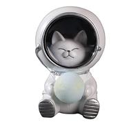 JYCRA Veilleuse Animal Astronaute Mignonne pour Chambre, Lampe de Nuit LED Chat, Lampes Spaceman en Forme D'Animal Mignon(Chat)