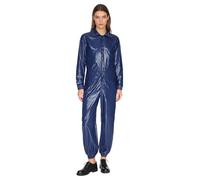 Jydiazi Combinaison de travail imperméable et réutilisable pour homme et femme - Combinaison de protection intégrale - Vêtement de travail avec fermeture éclair, Bleu marine, L