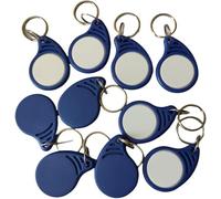 JYJRFID Lot de 10 porte-clés élégants NFC 13,56 MHz ISO14443A RFID avec étiquette de contrôle d'accès sans contact, bloc 0 non inscriptible, pour système de présence d'ascenseur d'entrée de porte (10)
