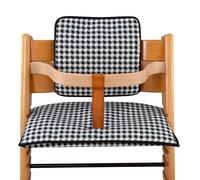 JYOKO KIDS Coussin en Coton Compatible avec Stokke Tripp Trapp, Coussin de siège Doux pour Nourrissons, bébés et Tout-Petits (Vichy, Lot de 3 coussins évolutifs pour chaise haute)