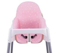 JYOKO KIDS Coussin pour le chaise haute Compatible avec Ikea Antilop, 100% Coton (PINK SPARKLES)