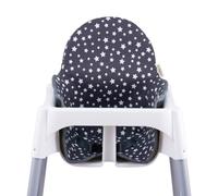 JYOKO KIDS Coussin pour le chaise haute Compatible avec Ikea Antilop, 100% Coton (WINTER SKY)