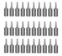 Jyvex Embouts T10, 30 pièces Torx T10 S2 embouts en acier (longueur : 25 mm) Torx 10 bits Convient pour vis Torx