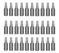 Jyvex Embouts T20, Torx T20, 30 pièces, acier S2, longueur : 25 mm, convient pour vis Torx