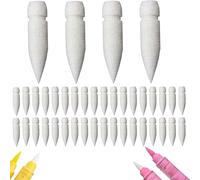 JYXNU 40 Pièces Pointes de Rechange Souples pour Marqueurs Acryliques Mine Feutre Acrylique Guangna 8101 8102 8106 8201 en Nylon Largeur de Trait 1-4mm pour Art et DIY
