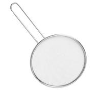 JYYWTSI Protection Anti-Éclaboussures Poêle, 19 cm Écran Anti-Éclaboussures Universel, Couvercle Anti-Projections en Acier Inoxydable 304 avec Long Manche et Design en V pour Cuisine et Cuisson