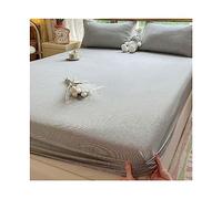 JZFOACHR 1 Drap-Housse Uniquement pour lit King Size, Queen Size, 100% Coton lavé, Petit Drap-Housse Double avec Poche Profonde, Ultra Doux et Respirant (Couleur : B, Taille : California King)