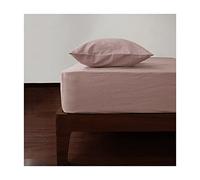 JZFOACHR Petit Drap-Housse Double Queen King avec Poche Profonde, 100% Coton Doux, Respirant, Ultra Doux - 1 Drap-Housse Uniquement (Couleur : A, Taille : 120 x 200 + 30 cm)