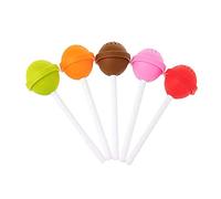 Jzhen 5pcs Infuseur à Thé, Boules à Thé en Silicone Alimentaire sans BPA, Infuseur à Thé en Forme de Sucette, Filtre Diffusseur