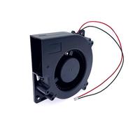 JZK 12x12x3.2 cm, 120mm 12V Ventilateur soufflant 3000 RPM, Ventilateur de refroidissement DC sans balais Souffleur d'air Turbo de four pour barbecue, ventilateur d'extraction de Ventilation DIY
