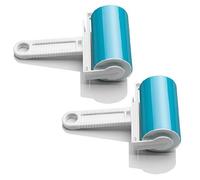 JZK 2X Rouleau Collant Nettoyant pour Cheveux, Vêtements, Poussière et Poils d'animaux, Rouleau Lavable à l'eau