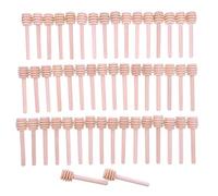 JZK 50x Cuillère à miel en bois Cuillères à Miel Bâton Miel Sticks (8cm)