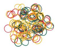 JZK Lot de 100 élastiques colorés en caoutchouc de 25 mm x 1,5 mm, bandes en caoutchouc épais et robustes, larges pour le bureau, pour la maison et l'école
