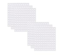 JZK Lot de 600 mini pastilles adhésives transparentes de 6 mm pour fixation instantanée et travaux manuels, coussinets adhésifs double face amovibles sans danger pour les murs, petits autocollants