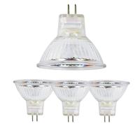 JZLBBC 12v Mr11 Ampoule LED 10w 20w 35w 50w G4 Bi-pin Base (4mm) Verre clair basse tension Mini Spotlight pour les décorations de vacances Éclairage de paysage (4PCS/50W)