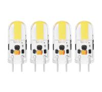 JZLBBC 3W G6.35 COB ampoules LED AC/DC 12V à intensité variable Mini Spot Cob G6.35/GY6.35 Bi-Pin Blanc chaud 4PC Blanc chaud