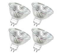 JZLBBC 4PCS Ampoule Spot Halogène MR16 GU5.3 230V 50W Lampe Projecteur Réflecteur GU5.3 Dimmable 2 Broches Blanc Chaud 2700K pour Plafonnier,Salle de Bain,Éclairage sur Rail