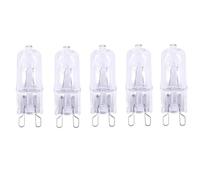JZLBBC 5Pcs Ampoules Halogènes G9 Ampoule Halogene 20W 40W 60W 230V Blanc Chaud Dimmable G9 Lampes Halogènes À Capsule Transparente,20W