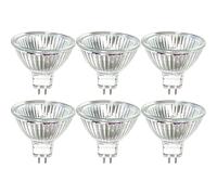 JZLBBC 6PCS Lampe Spot Halogène MR16 GU5.3 230V 35W Ampoules Projecteur Réflecteur GU5.3 Dimmable 2 Broches Blanc Chaud 2700K pour Plafonnier,Salle de Bain,Éclairage sur Rail