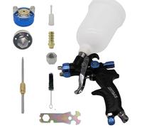 JZNTOOLS HVLP Mini Pistolet pulvérisateur de peinture 0,8 mm + 1,0 mm pour peinture de voiture, projets de bricolage, meubles, clôtures, outil idéal (0,8 mm + 1,0 mm)