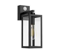 K-Bright Lampe Extérieur Détecteur de Mouvement luminaire LED Lampe Murale Étanche IP65,appliques murales Lanterne classique, terrasse jardin allées escaliers Luminaire Extérieur Noir