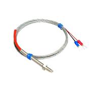 K E PT100 Thermocouple Probe M6 Thread Temperature Sensor 1-5M Cable 0-600°C Spring Tip Waterproof RTD For Industrial Equipment 1pc(PT100-1M)
