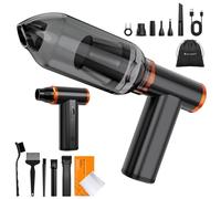 K&F CONCEPT 2 en 1 Mini Souffleur Air Comprimé sans Fil 300000 TR/Min | Mini Souffleur Puissant| Boîtier Aluminium| 9 Buses| pour Nettoyage PC Voiture Clavier Environnement Extérieur BS400