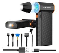 K&F CONCEPT Mini Souffleur Air Comprimé sans Fil Puissant 300000 TR/Min | Embout Magnétique| 2 LEDs| 3 Vitesses pour Nettoyage PC Clavier Voiture Environnement Extérieur B500M