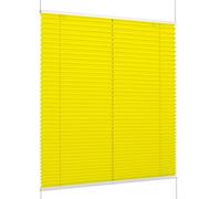 K-Home® Florida Store plissé à Fixation par Serrage Jaune l 30 x H 130 cm Design Unique avec Effet Lumineux enchanteur