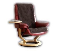 K. & N. Schurwolle Tapis de Fauteuil ou canapé en Laine Vierge Marron 100% Laine Vierge Dimensions : env. 160 x 50 cm