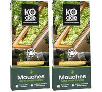 K-OCIDE Captur'Mouche 2 Pièges à Vitre 6 recharges - Sans chimie - Attire par la lumiere - Efficace et Esthètique (Lot de 2)