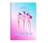 Safta Carnet de notes K-Pop Demon Hunters – 80 feuilles, couverture rigide, 21,5×1×31 cm