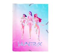 K-POP - Demon Hunters - Stationery - Classeur Folio pour enfants de différents âges, confortable et polyvalent, résistance, 26 x 36,5 cm