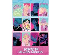 K-POP Maxi poster Motif chasseurs de démons (clair et sombre) 91,5 cm x 61 cm Taille unique