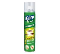 K.PRO Aérosol terre de diatomée 400ml | Élimine cafards fourmis puces et poux rouges des volailles, tube prolongateur inclus, préventif et curatif, animaux