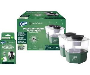 K.pro - Appareil Anti Moustique De 2 Pièges Anti-Ponte