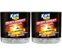 K.PRO Fumigateur Total - 20 gr - Elimine les infestations d'insectes - Punaises de lit, Cafards, Blattes, Acariens, Mouches...par Propagation d'une Fumée Insecticide - Action Radicale pour 260m3