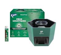 K.PRO Piège électrique à moustiques et moustiques Tigres | Piège + seringue attractif, portée 300 m², silencieux et sans odeur, programmable 4h/6h/12h, garantie 2 ans