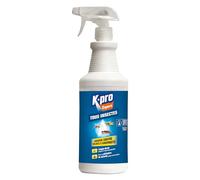 K.PRO Pulvérisateur Barrière tous insectes 1L | Élimine mouches moustiques moucherons cafards et araignées, longue durée jusqu'à 3 mois, fabriqué en France